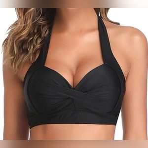 NEW Push Up Halter Swimsuit/Bikini Top Padded Size XS